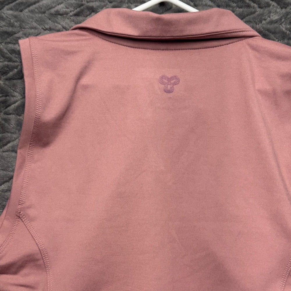Tna TnAction Outlast Sleeveless Polo S Ashy Pink‎ New Cropped Active Top (1659) - Picture 9 of 12